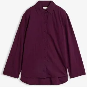 bonprix Hemdbluse aus reiner Bio-Baumwollelila 50Damen