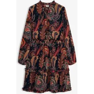 bonprix Chiffonkleidschwarz 44Damen