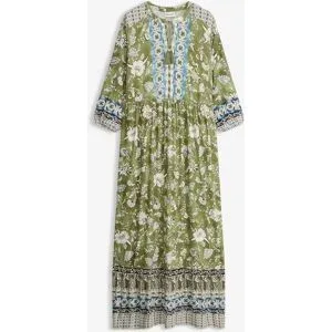 bonprix Tunika-Kleid aus fließender Viskosegrün 40Damen