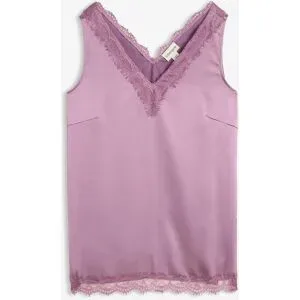 bonprix Spitzentop mit V-Ausschnittlila 40Damen