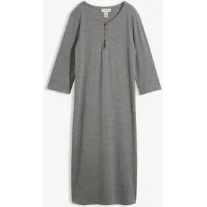 bonprix Shirtkleid mit 3/4-Ärmelngrau 40Damen