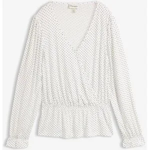 bonprix Shirt in Wickeloptikweiß 52Damen