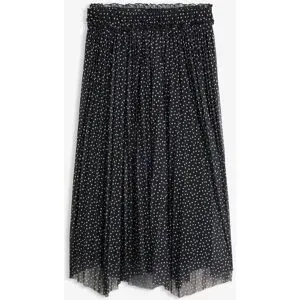 bonprix Plissée-Rock in Midi-Längeschwarz 44Damen