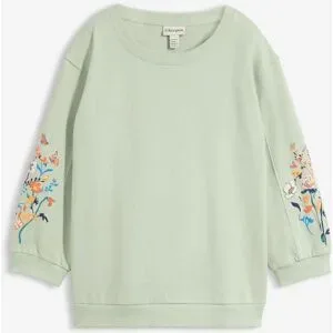 bonprix Sweatshirt aus reiner Bio-Baumwollegrün 40Damen