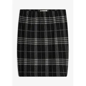bonprix Tartan-Minirockschwarz 32Damen