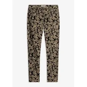 bonprix Baumwollstretch-Hose bedrucktschwarz 50Damen