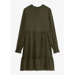 bonprix Jerseykleid aus feinem Meshgrün 48Damen