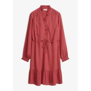 bonprix Ausgestelltes Volantkleidrot 38Damen