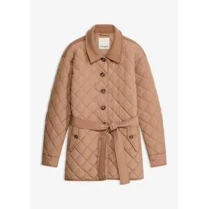 bonprix Leichte Steppjacke im Materialmixbraun 44Damen