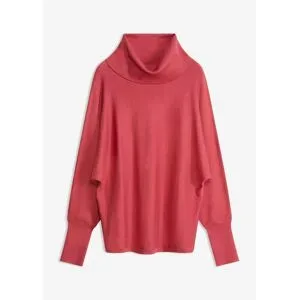 bonprix Rollkragenpullover aus Viskose-Mixrot 40Damen