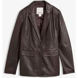 bonprix Blazer aus Lammnappabraun 50Damen
