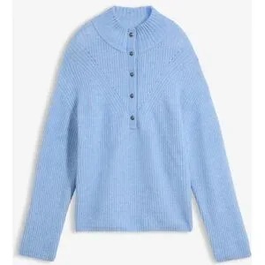 bonprix Oversize-Wollpullover mit Alpakablau 48Damen