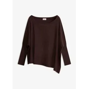 bonprix Feinstrickpullover aus feinem Viskose-Mixbraun 40Damen