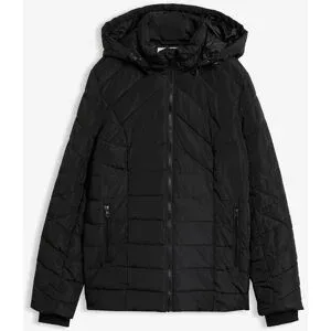 bonprix Leichte Steppjacke mit abnehmbarer Kapuzeschwarz 48Damen