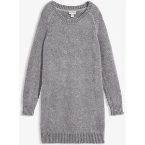 bonprix Oversize-Kleid in Strickgrau 48Damen