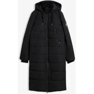 bonprix Steppmantel mit Kapuze, Oversize Passform, sportlicher Stil, mit Stehkragen