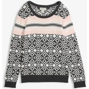 bonprix Norwegerpullover aus reiner Baumwolle, mit klassischem Norwegermuster