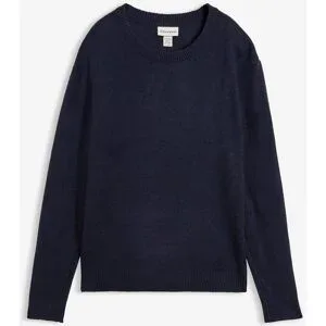 bonprix Strickpullover aus Polyacryl, mit Rundhals-Ausschnitt, lässige Passform