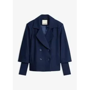 bonprix Cabanjacke mit Strickärmelnblau 46Damen