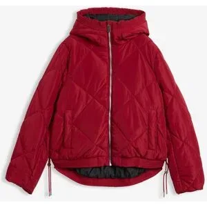 bonprix Kurze Steppjacke mit Futter in Kontrastfarberot 48Damen