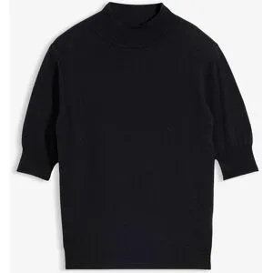 bonprix Rollkragenpullover aus weichem Woll-Mixschwarz 44Damen