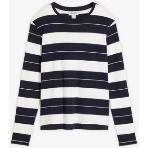 bonprix Langarmshirt aus schwerer Baumwolleblau 52Damen