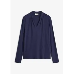 bonprix Shirt mit Stehkragenblau 44Damen
