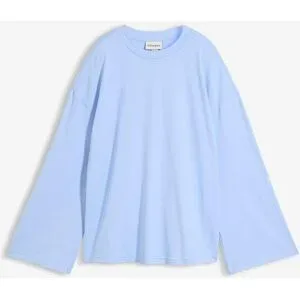 bonprix Longshirt aus fließender Qualitätblau 36Damen