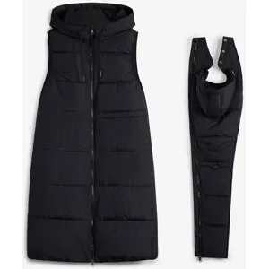 bonprix Lange 3-in-1 Umstandsweste mit Trageeinsatz (2-tlg Set)schwarz 38Damen