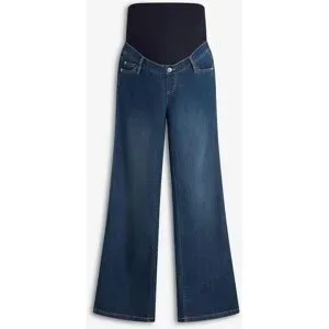 bonprix Umstandsjeans mit Bio-Baumwolle, Loose Fitblau 50Damen