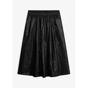 bonprix Schlupf-Rock aus Lederimitatschwarz 48Damen