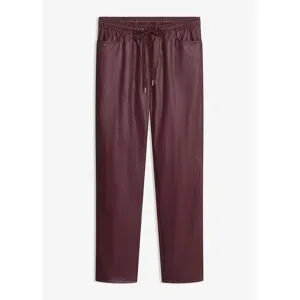 bonprix Lederimitat Schlupfhoserot 42Damen