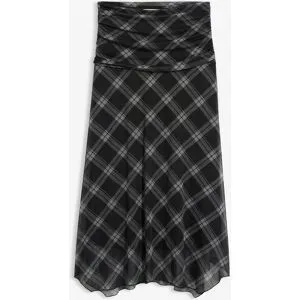 bonprix Jersey-Rock aus feinem Meshschwarz 44Damen