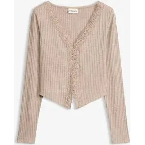 bonprix Rippshirtbeige 44Damen