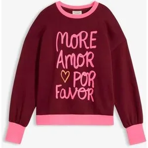 bonprix Sweatshirt aus Baumwoll-Mixrot 44Damen