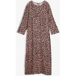 bonprix Midikleid aus fließender Viskosebraun 42Damen