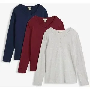 bonprix Langarmshirt (3er Pack)rot 36Damen