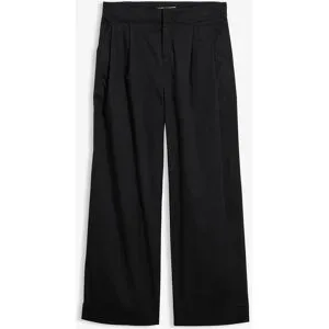 bonprix Hose aus Baumwoll-Mix in Barrelformschwarz 50Damen