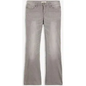 bonprix Bootcut-Jeans Mid Waist, Komfort-Stretchgrau 46Damen