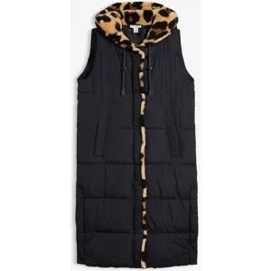 bonprix Steppweste mit Teddyfleeceschwarz 38Damen