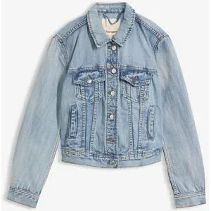 bonprix Jeansjacke casual Stil, aus Baumwoll-Denim, schmale Passform, coole Waschung
