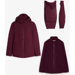 bonprix 6-in-1 Umstands-Tragejacke mit herausnehmbarer Fleecejackerot 48Damen