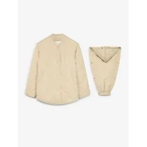 bonprix 3-in-1 Ultraleichte Umstands-Steppjacke mit Trageeinsatz (2-tlg. Set)beige 48Damen