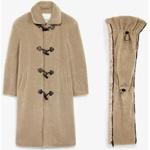 bonprix 3-in-1 Umstandsmantel mit Trageeinsatz aus Teddyfleecegrün 38Damen