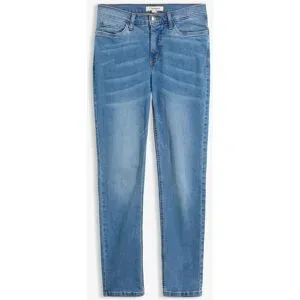 bonprix Straight-Jeans Mid Waist, Stretchblau 38Damen