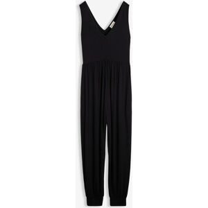 bonprix Jumpsuit bequeme Passform, ohne Ärmel, tiefer V-Ausschnitt