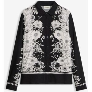 bonprix Bluse aus fließender Viskoseschwarz 48Damen