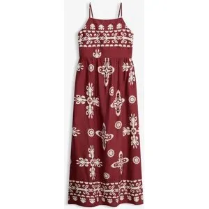 bonprix Trägerkleid aus fließender Viskoserot 42Damen