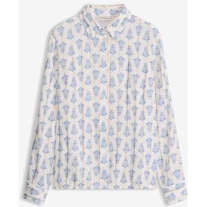 bonprix Bluse aus strukturierter Viskose mit Glitzereffektweiß 54Damen