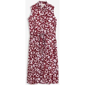 bonprix Hemdblusenkleid aus fließender Viskoserot 40Damen